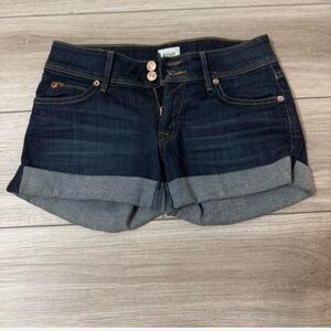 HUDSON Croxley Denim Shorts – Dark Wash Cuffed – Size 24